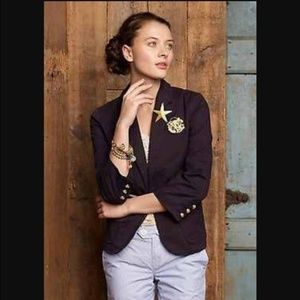Anthropologie First Mate Blazer SZ 0